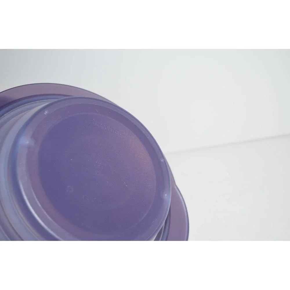 Tupperware 5453A-1 Flat Out Expandable Collapsible Bowl Purple 4 Cups